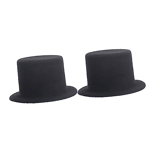 Gogogmee 2 Stück Teiliges Miniatur Puppenhüte aus Leichtem Filz Kleine DIY Hüte für Kinderbasteln Dekorative Mini für Puppen Haustiere und Partyaccessoires von Gogogmee
