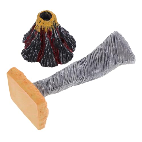 Gogogmee 2 Stück Teiliges Naturkatastrophen-Modell mit Berg und Tornado Interaktives Lernspielzeug für Realistische Simulation von Vulkanausbruch und Wirbelsturm für Sandtisch Stem Bildung von Gogogmee