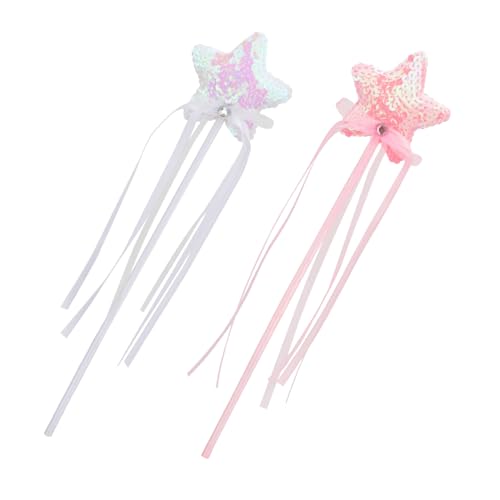 Gogogmee 2 Stück Teiliges Sternstab für Glitzernde Plastik fee mit Band Leuchtende Feenstäbe für Bühnenauftritte Rosa und Weiß Kreatives Stern Design für Partys und Cosplay Gogogmee 2 Stück Teiliges Sternstab für Glitzernde Plastik fee mit Band Leuchtende Feenstäbe für Bühnenauftritte Rosa und Weiß Kreatives Stern Design für Partys und Cosplay von Gogogmee