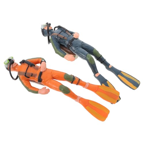 Gogogmee 2 Stück Teiliges Taucherfiguren Hochwertigem PVC Realistische Miniatur Unterwasser Explorer Dekoration Pädagogisches für Aquarium und Geschenk Gogogmee 2 Stück Teiliges Taucherfiguren Hochwertigem PVC Realistische Miniatur Unterwasser Explorer Dekoration Pädagogisches für Aquarium und Geschenk von Gogogmee
