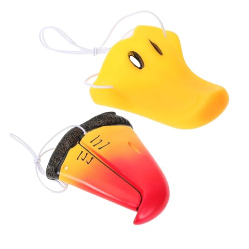 Gogogmee 2 Stück Teiliges Tiernasen Vogel Schnabel Cosplay Zubehör mit Elastischem Band für Halloween Kostüm Party Karneval und Bühnenauftritte Realistische Enten und Papageienschnäbel Gogogmee 2 Stück Teiliges Tiernasen Vogel Schnabel Cosplay Zubehör mit Elastischem Band für Halloween Kostüm Party Karneval und Bühnenauftritte Realistische Enten und Papageienschnäbel von Gogogmee