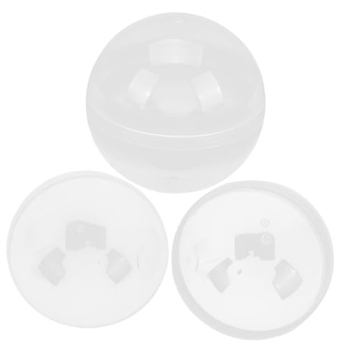 Gogogmee 2 Stück Transparente Befüllbare Kunststoff Eier Wiederverwendbare Geschenkverpackung für Ostern Partydekoration und Kleine Geschenke Vielseitig für Süßigkeiten und Überraschungen von Gogogmee