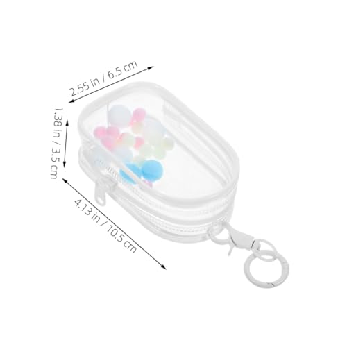 Gogogmee 2 Stück Transparente Puppen Aufbewahrungstasche mit Schlüsselanhänger PVC Design Vielseitige Sammelbox für Figuren Tragbarer Organizer mit Reißverschluss für Kleine Puppen und Gogogmee 2 Stück Transparente Puppen Aufbewahrungstasche mit Schlüsselanhänger PVC Design Vielseitige Sammelbox für Figuren Tragbarer Organizer mit Reißverschluss für Kleine Puppen und von Gogogmee