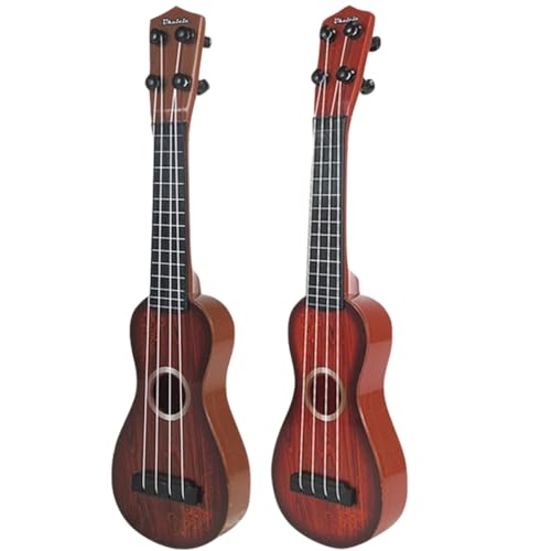 Gogogmee 2 Stück Ukulele Mini Ukulele Musikinstrument für Mädchen Pädagogisches Musikspielzeug für Musikalische Früherziehung und Kreative Entwicklung Zufällige Farbe von Gogogmee