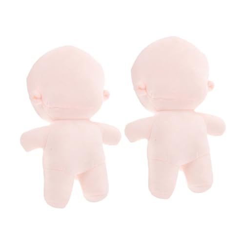 Gogogmee 2 Stücke Plüsch Entzückendes Unfertiges Spielzeug Für DIY Puppe Machen Kleine Und Niedliche Leere Puppe Exquisite Plüsch Puppe Plüsch Entzückendes Leeres Spielzeug von Gogogmee