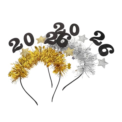 Gogogmee 2 Stücke Year Tiara Glitzer Haarreifen mit Sternen für Frauen Partyfoto Kopfschmuck Festliche Haarschmuck Holiday Supplies Gogogmee 2 Stücke Year Tiara Glitzer Haarreifen mit Sternen für Frauen Partyfoto Kopfschmuck Festliche Haarschmuck Holiday Supplies von Gogogmee