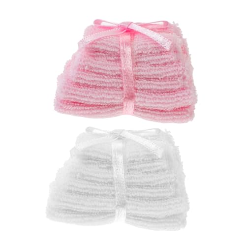 Gogogmee 2 Szenen Badezimmerzubehör Winzige Mini Realistische Weiche Puppen Dekorationszubehör Handtücher Spiel Für Szenen Waschhandtuch Waschlappen Puppenhaus – Dekor Bad Gogogmee 2 Szenen Badezimmerzubehör Winzige Mini Realistische Weiche Puppen Dekorationszubehör Handtücher Spiel Für Szenen Waschhandtuch Waschlappen Puppenhaus – Dekor Bad von Gogogmee
