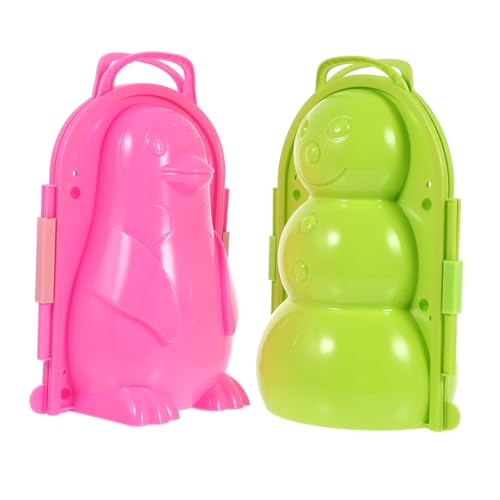 Gogogmee 2 Teiliges Outdoor-Schneeclip aus Kunststoff mit Schneemann und Pinguinform Leichte Winter Outdoor Spielzeuge für Schneeballschlachten Handfreundlich und Gogogmee 2 Teiliges Outdoor-Schneeclip aus Kunststoff mit Schneemann und Pinguinform Leichte Winter Outdoor Spielzeuge für Schneeballschlachten Handfreundlich und von Gogogmee