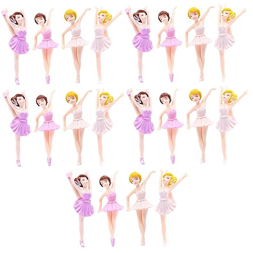 Gogogmee 5sets Tänzerin Mädchen Ballett Mädchen Figuren Kuchen Ornamente 4 Stücke * 5 von Gogogmee
