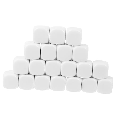 Gogogmee 20 Stück Acryl Würfel Blanko Sechsseitige DIY Würfel Glatte Oberfläche für Bastelprojekte und Lehrmaterialien für Spiele und Kreative Anwendungen Gogogmee 20 Stück Acryl Würfel Blanko Sechsseitige DIY Würfel Glatte Oberfläche für Bastelprojekte und Lehrmaterialien für Spiele und Kreative Anwendungen von Gogogmee