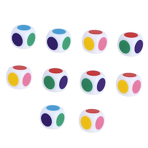 Gogogmee 20 Stück Farbige Lernwürfel aus Acryl Interaktive Sechsseitige für Farberkennung und Kinderbildung für Klassenzimmer und Partyspiele Gogogmee 20 Stück Farbige Lernwürfel aus Acryl Interaktive Sechsseitige für Farberkennung und Kinderbildung für Klassenzimmer und Partyspiele von Gogogmee