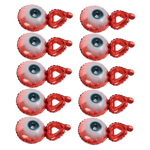 Gogogmee 20 Stück Halloween Folienballons zum Tragen Am Handgelenk Aufblasbare Aluminium Augenballons Leichte Partydekoration für Halloween Feiern Innovatives Armband Design Einfach zu Gogogmee 20 Stück Halloween Folienballons zum Tragen Am Handgelenk Aufblasbare Aluminium Augenballons Leichte Partydekoration für Halloween Feiern Innovatives Armband Design Einfach zu von Gogogmee