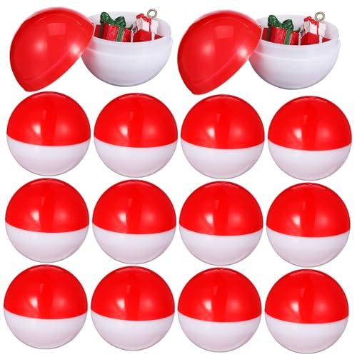 Gogogmee 20 Stück Leere Runde Kapseln Transparente Kunststoff Spielzeugkapseln für Automaten Gewinnspiele und Partydekoration Farblich Klassisch Rot Weiß Leicht Transportierbar und Gogogmee 20 Stück Leere Runde Kapseln Transparente Kunststoff Spielzeugkapseln für Automaten Gewinnspiele und Partydekoration Farblich Klassisch Rot Weiß Leicht Transportierbar und von Gogogmee