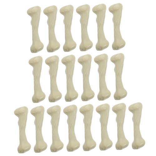 Gogogmee 20 Stück Mini Skelettknochen Partyzubehör Dekoration Weiß für Halloween DIY Grabstättendeko Gruselige Stimmung Geburtstagsfeier Zubehör von Gogogmee