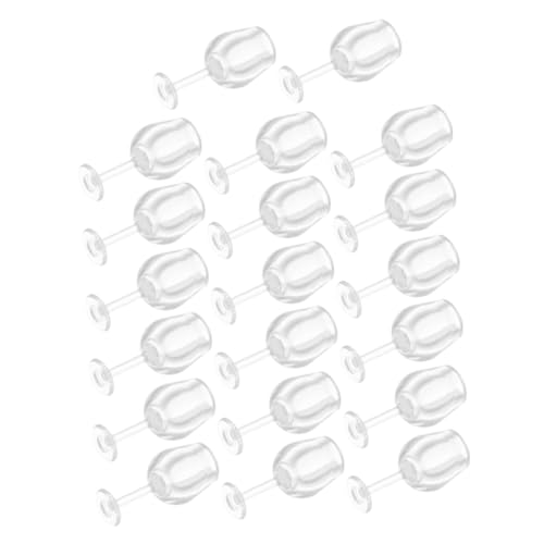 Gogogmee 20 Stück Puppenhaus Zubehör für Rollenspiele Kreative Fotografie und Dekoration Detailgetreue Elegante Mini Weinkelche für Fantasievolles von Gogogmee