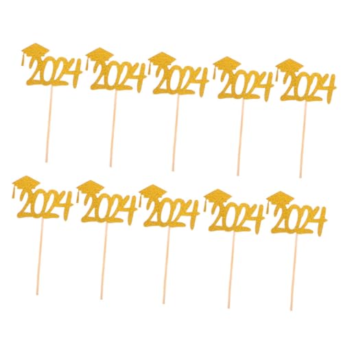 Gogogmee 20 Stück Teiliges Graduation Cake Picks Goldene Papier Cupcake Toppers mit Bachelor Hut Motiv Leichte und Sichere Tortendeko für Abschlussfeier Praktische Party Dekoration für Gogogmee 20 Stück Teiliges Graduation Cake Picks Goldene Papier Cupcake Toppers mit Bachelor Hut Motiv Leichte und Sichere Tortendeko für Abschlussfeier Praktische Party Dekoration für von Gogogmee