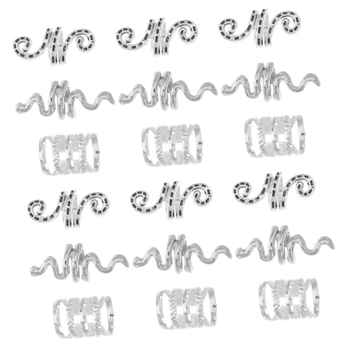 Gogogmee 20 Stück Teiliges Haarschmuck Hohl Gearbeitete Dreadlock Ringe Langlebige und Modische Haar Charms für Braids Trendige Schmuck Accessoires für Festival und Alltag von Gogogmee