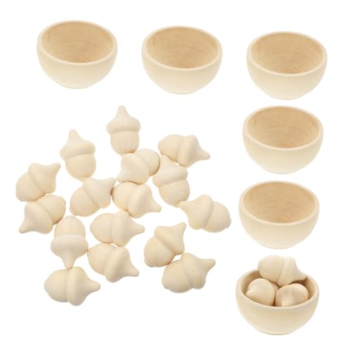 Gogogmee 20 Stück Teiliges Holz und Sortierset mit Schalen Naturbelassenes DIY Holzspielzeug Kreativität und Vorstellungskraft für Heimunterricht und Herbstdeko Gogogmee 20 Stück Teiliges Holz und Sortierset mit Schalen Naturbelassenes DIY Holzspielzeug Kreativität und Vorstellungskraft für Heimunterricht und Herbstdeko von Gogogmee
