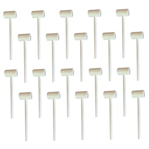 Gogogmee 20 Stück Teiliges Holzhammer Mini Hammer mit Langem Griff Ergonomisch Sicher für Hand Augen Koordination Montessori Party und Bastelzubehör Gogogmee 20 Stück Teiliges Holzhammer Mini Hammer mit Langem Griff Ergonomisch Sicher für Hand Augen Koordination Montessori Party und Bastelzubehör von Gogogmee