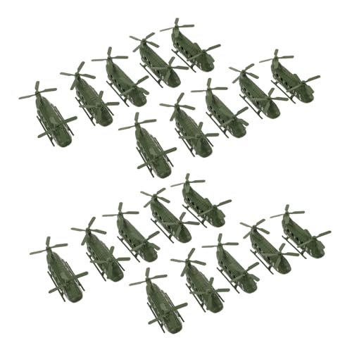 Gogogmee 20 Stück Teiliges Hubschrauber Flugzeug Modell aus Realistische Desktop Display Flugzeug für Jungen Mädchen Kinderzimmer Dekoration und Lernspielzeug von Gogogmee