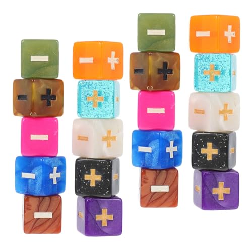 Gogogmee 20 Stück Teiliges Mathe Spielwürfel mit Plus und Minuszeichen Pädagogisches Rechenlernspielzeug für Leicht Lesbare Symbole Komfortabel und Sicher für Zufällige Zufällige Farbe Gogogmee 20 Stück Teiliges Mathe Spielwürfel mit Plus und Minuszeichen Pädagogisches Rechenlernspielzeug für Leicht Lesbare Symbole Komfortabel und Sicher für Zufällige Zufällige Farbe von Gogogmee