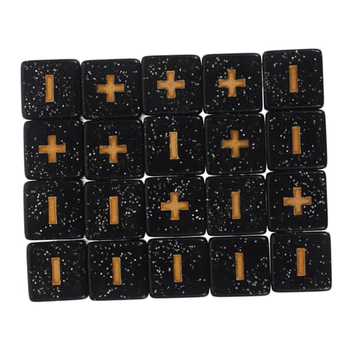 Gogogmee 20 Stück Teiliges Mathematik würfel Plus Minuszeichen Lustiges Lernspielzeug für Robust und Lesbar für Schulische Rechenübungen und Zählbasierte Spiele von Gogogmee