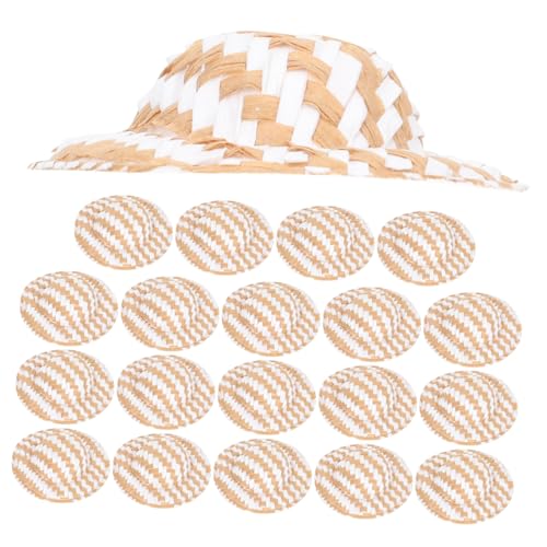Gogogmee 20 Stück Teiliges Mini Geflochtene Strohhüte Bunte Puppenhüte DIY Bastelzubehör für Puppenhaus Foto Requisiten Handgefertigte Kleine Hüte für Dekoration und Party Gogogmee 20 Stück Teiliges Mini Geflochtene Strohhüte Bunte Puppenhüte DIY Bastelzubehör für Puppenhaus Foto Requisiten Handgefertigte Kleine Hüte für Dekoration und Party von Gogogmee