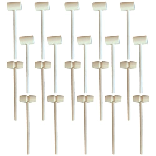 Gogogmee 20 Stück Teiliges Mini Holzhammer Praktische Hämmer für und Bastelaktivitäten Sicher und Leicht zu Reinigen für Kreative Spiele und DIY Projekte Gogogmee 20 Stück Teiliges Mini Holzhammer Praktische Hämmer für und Bastelaktivitäten Sicher und Leicht zu Reinigen für Kreative Spiele und DIY Projekte von Gogogmee