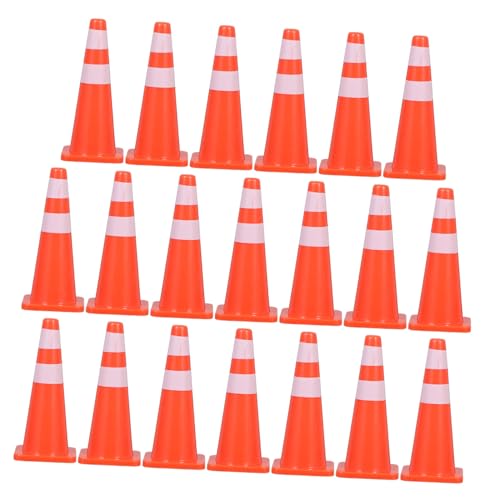 Gogogmee 20 Stück Teiliges Mini Verkehrsschilder Set aus Robustem Kunststoff Baustellen Warnschilder und Leitkegel Pädagogisches Straßenverkehrsspielzeug zur Verkehrserziehung für Gogogmee 20 Stück Teiliges Mini Verkehrsschilder Set aus Robustem Kunststoff Baustellen Warnschilder und Leitkegel Pädagogisches Straßenverkehrsspielzeug zur Verkehrserziehung für von Gogogmee