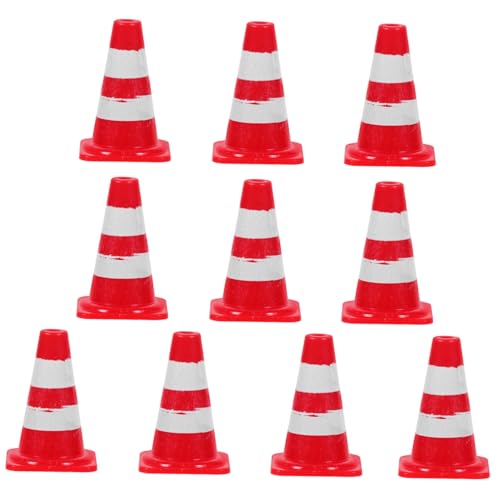 Gogogmee 20 Stück Teiliges Verkehrshütchen für Sandkasten und Modellbau Sicheres Material Langlebig für Bildung und Verkehrssimulation und Puppenhausdekoration von Gogogmee
