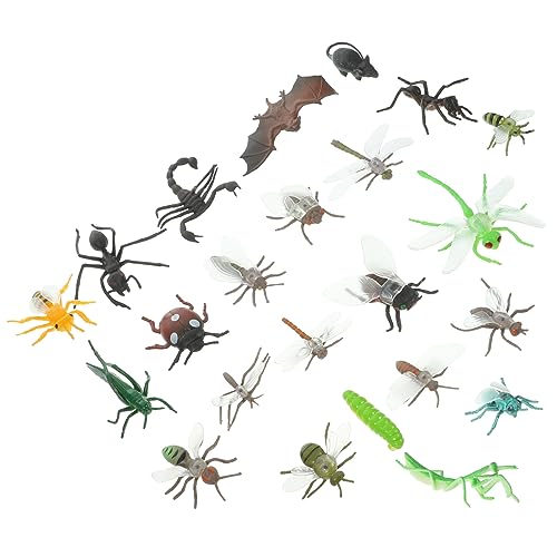 Gogogmee 22st Realistisches Insektenspielzeug Spielzeugfiguren Fliegenmodell Aus Kunststoff Spielzeug Spielen Dekoratives Käfermodell Insektendekor Aus Kunststoff PVC Kind Ornamente Ameise von Gogogmee