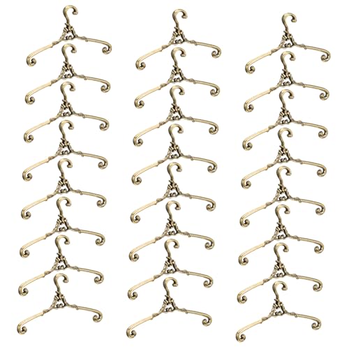 Gogogmee 24 Stück Teiliges Mini Kleiderbügel aus Robustem Metall Bronzefarben Glatte Oberfläche mit Abgerundeten Kanten als Puppenhaus Zubehör für Puppenkleidung Ordentliche Präsentation Gogogmee 24 Stück Teiliges Mini Kleiderbügel aus Robustem Metall Bronzefarben Glatte Oberfläche mit Abgerundeten Kanten als Puppenhaus Zubehör für Puppenkleidung Ordentliche Präsentation von Gogogmee