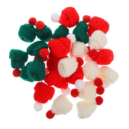 Gogogmee 24 Stück Teiliges Mini Strick Weihnachtsmützen für Puppen Bunte Weiche Mini Wollmützen Langlebig Vielseitig für Weihnachtsdeko Basteln Partyzubehör Gogogmee 24 Stück Teiliges Mini Strick Weihnachtsmützen für Puppen Bunte Weiche Mini Wollmützen Langlebig Vielseitig für Weihnachtsdeko Basteln Partyzubehör von Gogogmee