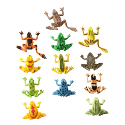 Gogogmee 24 Stück Teiliges Realistisches Froschmodell aus Robustem PVC Lebensechte Miniaturfiguren als Lernspielzeug und Dekorative Tierornamente für Teich und Mikrolandschaft Gogogmee 24 Stück Teiliges Realistisches Froschmodell aus Robustem PVC Lebensechte Miniaturfiguren als Lernspielzeug und Dekorative Tierornamente für Teich und Mikrolandschaft von Gogogmee