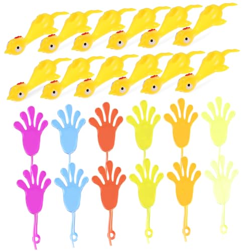 Gogogmee 24 Stück Teiliges Set Klebrige Finger spielzeuge und Schleuderhühner Elastisch und Dehnbar Starke Haftung Lustige Partygeschenke für Kindergeburtstag für Familienaktivitäten und Gogogmee 24 Stück Teiliges Set Klebrige Finger spielzeuge und Schleuderhühner Elastisch und Dehnbar Starke Haftung Lustige Partygeschenke für Kindergeburtstag für Familienaktivitäten und von Gogogmee