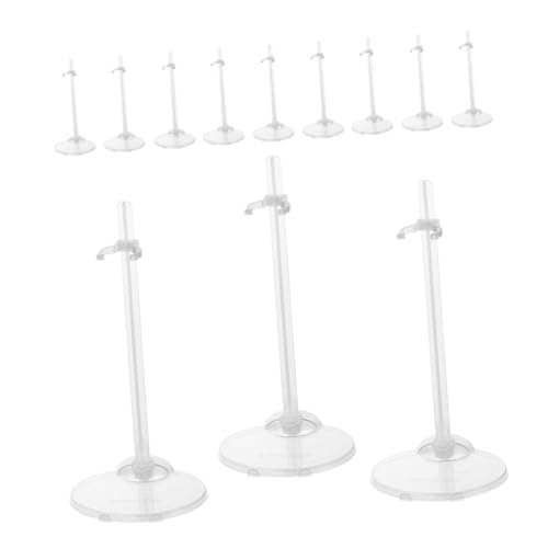 Gogogmee 24St Puppenständer Display-Rack-Puppe transparente Puppe Miniaturpuppe Karte Taille Puppe Puppenaussteller Spielzeugständer Displayhalter für Figuren Puppenanzeige Plastik von Gogogmee