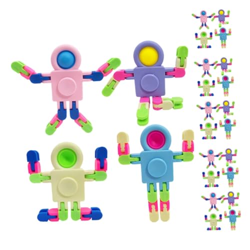 Gogogmee 24Stücke DIY Roboter Abnehmbare Fingerspitzen Gyroskop Spielzeuge Pädagogisches Puzzle für Kreative für Gemeinsames und Lernen von Gogogmee