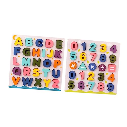 Gogogmee 2Sätze Holz Alphabet und Zahlen Puzzle Teiliges Montessori Lernspielzeug für Fördert Farberkennung und Hand Augen Koordination für Frühkindliche Bildung Gogogmee 2Sätze Holz Alphabet und Zahlen Puzzle Teiliges Montessori Lernspielzeug für Fördert Farberkennung und Hand Augen Koordination für Frühkindliche Bildung von Gogogmee