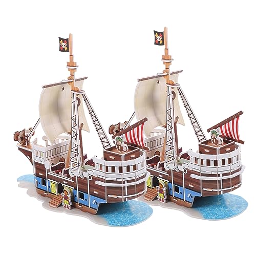 Gogogmee 2Sätze Piratenschiff Puzzle Modellbau Papier Puzzle Bausatz für Pädagogisches für für und Dekoration Gogogmee 2Sätze Piratenschiff Puzzle Modellbau Papier Puzzle Bausatz für Pädagogisches für für und Dekoration von Gogogmee