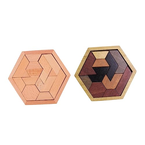Gogogmee 2Sätze Teiliges Holz Hexagon Puzzleset Pädagogisches für Fördert Hand Augen Koordination und Intellektuelle Entwicklung für Vorschulkinder und Kreative Spielerlebnisse Gogogmee 2Sätze Teiliges Holz Hexagon Puzzleset Pädagogisches für Fördert Hand Augen Koordination und Intellektuelle Entwicklung für Vorschulkinder und Kreative Spielerlebnisse von Gogogmee