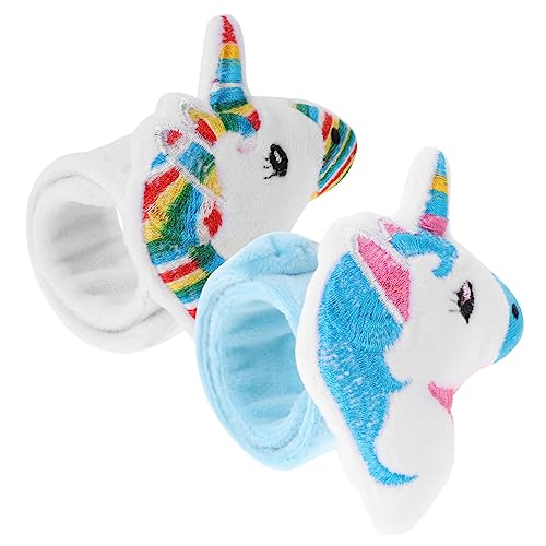 Gogogmee 2Stücke Einhorn Slap Armbänder für Lustige Party Wristbands aus Geeignet für Mitgebsel und und Hellweiß von Gogogmee