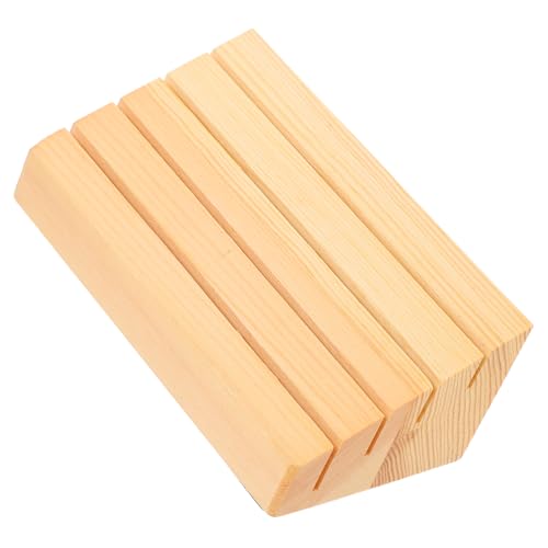 Gogogmee 2Stücke Holz Kartenhalter Spielkarten Aufbewahrung Präsentation Kompakte Ständer für Canasta Bridge zum Freihalten der Hände Beim von Gogogmee