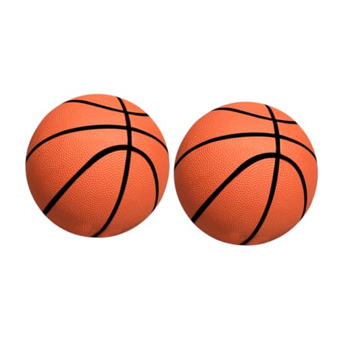 Gogogmee 2Stücke Mini Basketballspielzeug Aufblasbares Basketball für Orange Durchmesser Interaktives Eltern Junge Mädchen Hand Auge Koordination von Gogogmee
