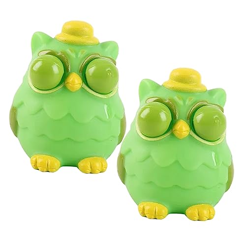 Gogogmee 2Stücke Quetschspielzeug Dehnbares Stressabbau für Lustige Party Gastgeschenke Stressball mit Cartoon Design für Stressabbau und Partyspaß von Gogogmee