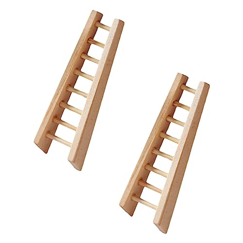 Gogogmee 2pcs Simulierte Holzleiterdekoration Zartes Miniaturmöbelzubehör Gogogmee 2pcs Simulierte Holzleiterdekoration Zartes Miniaturmöbelzubehör von Gogogmee