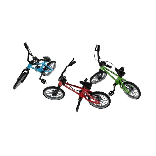 Gogogmee 3 Sätze Mini Finger Bike Modell Teiliges aus Bunte Fingerbike Spielzeuge für Lernspielzeug Hand Augen Koordination für Schreibtischdekoration und von Gogogmee