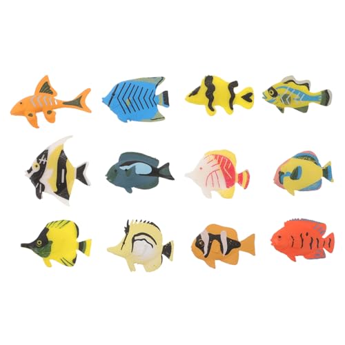 Gogogmee 3 Sätze Mini Meerestiere Figuren Tropische Fische für Realistische Meeresbewohner Dekoration Aquarium Lernspielzeug von Gogogmee