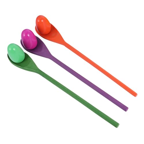 Gogogmee 3 Sätze Stäbe aus Holz mit Löffel und Ei Spielerisches Gleichgewichtsspiel für Leichte und Langlebige Wettlaufspiele für Kindergeburtstag und Familienpicknick Gogogmee 3 Sätze Stäbe aus Holz mit Löffel und Ei Spielerisches Gleichgewichtsspiel für Leichte und Langlebige Wettlaufspiele für Kindergeburtstag und Familienpicknick von Gogogmee