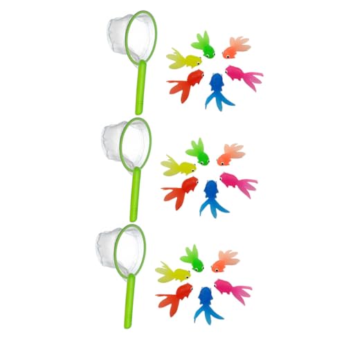 Gogogmee 3 Sätze Wasserspielzeug Goldfisch Cartoon Wasser Goldfischspielzeug mit Fischen und Netzen für Hand-Auge-koordination und Partyspaß Langlebig Geeignet für Jungen Gogogmee 3 Sätze Wasserspielzeug Goldfisch Cartoon Wasser Goldfischspielzeug mit Fischen und Netzen für Hand-Auge-koordination und Partyspaß Langlebig Geeignet für Jungen von Gogogmee
