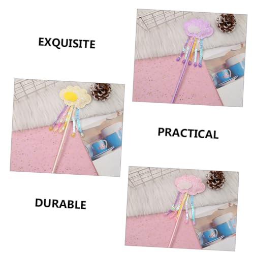 Gogogmee 3 Stück Cloud Fairy Zauberstäbe mit Tassel Kinderkostüm Zubehör für Mädchen Party Requisiten Geburtstag Verkleidung Flieder Gelb Rosa Gogogmee 3 Stück Cloud Fairy Zauberstäbe mit Tassel Kinderkostüm Zubehör für Mädchen Party Requisiten Geburtstag Verkleidung Flieder Gelb Rosa von Gogogmee